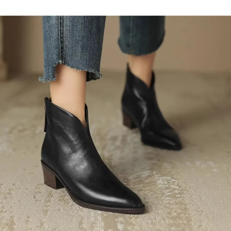 Lorine - Bottines Chelsea en Cuir Chic et Confort