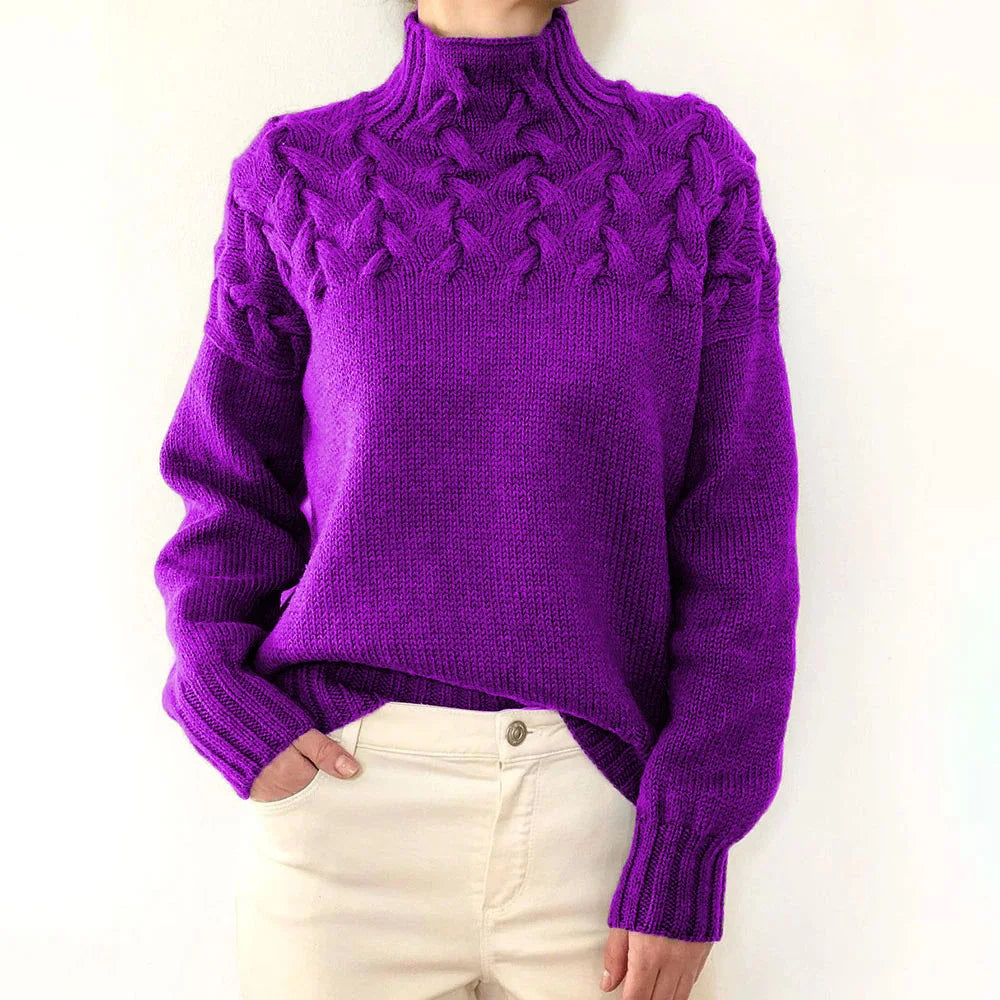 Jehanne - Pull Col Roulé Élégant