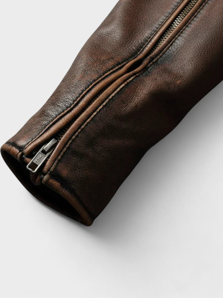Xavier - Blouson Vintage en Cuir Homme