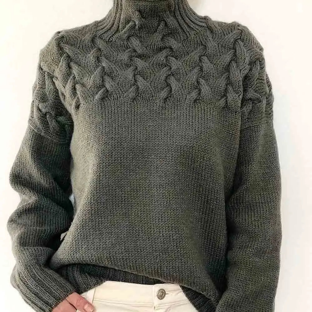 Jehanne - Pull Col Roulé Élégant
