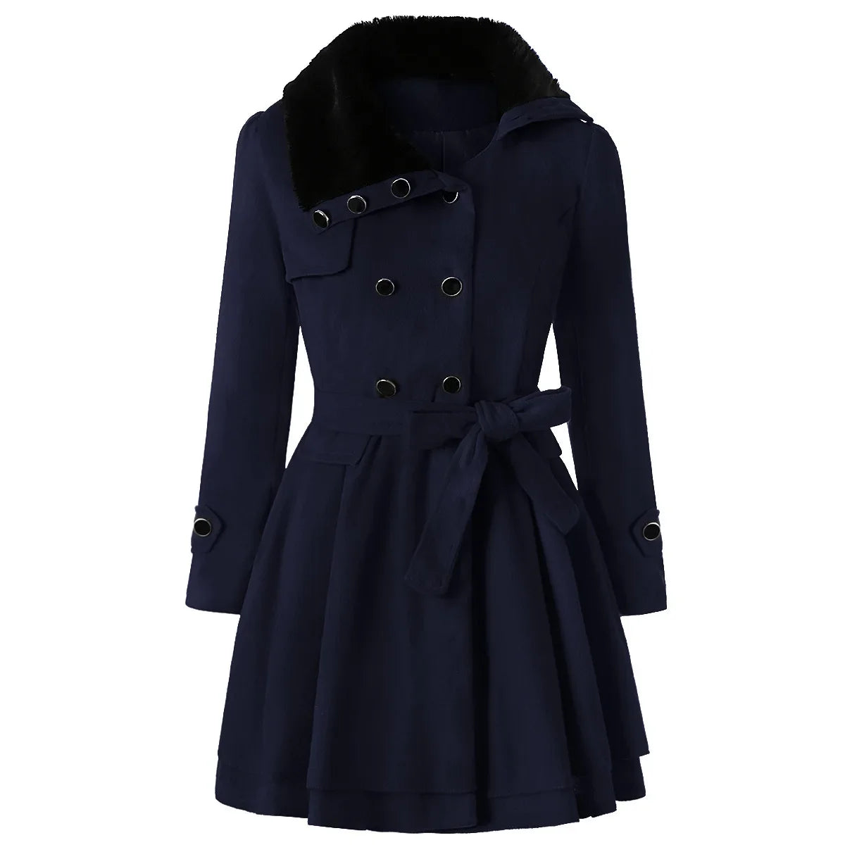 Mila - Manteau Slim en Laine Élégance et Chaleur