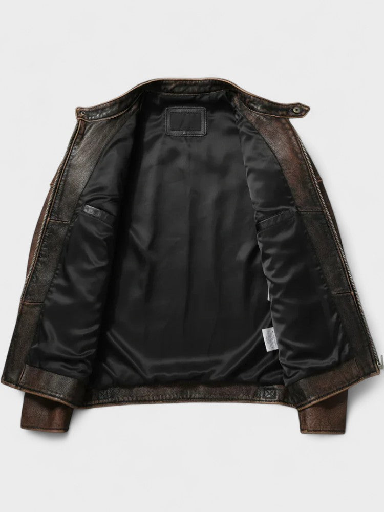 Xavier - Blouson Vintage en Cuir Homme