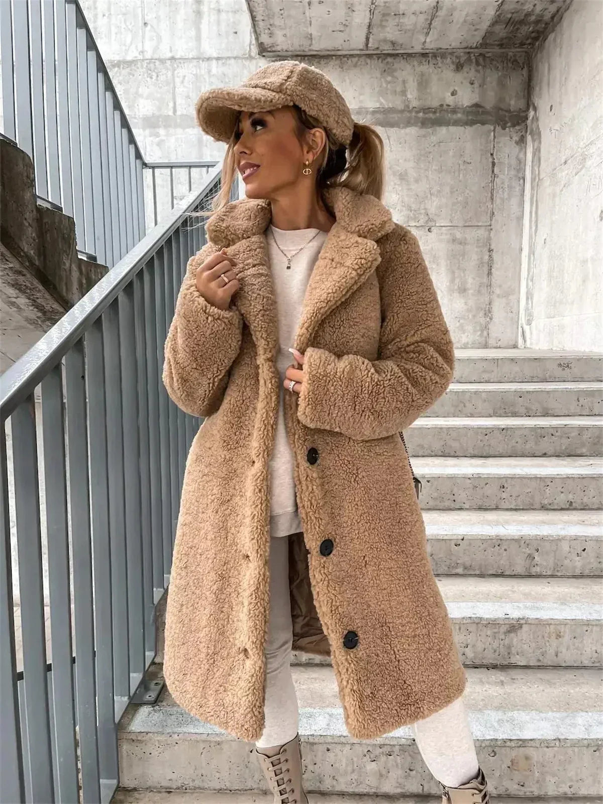 Presina - Manteau teddy élégant pour femme