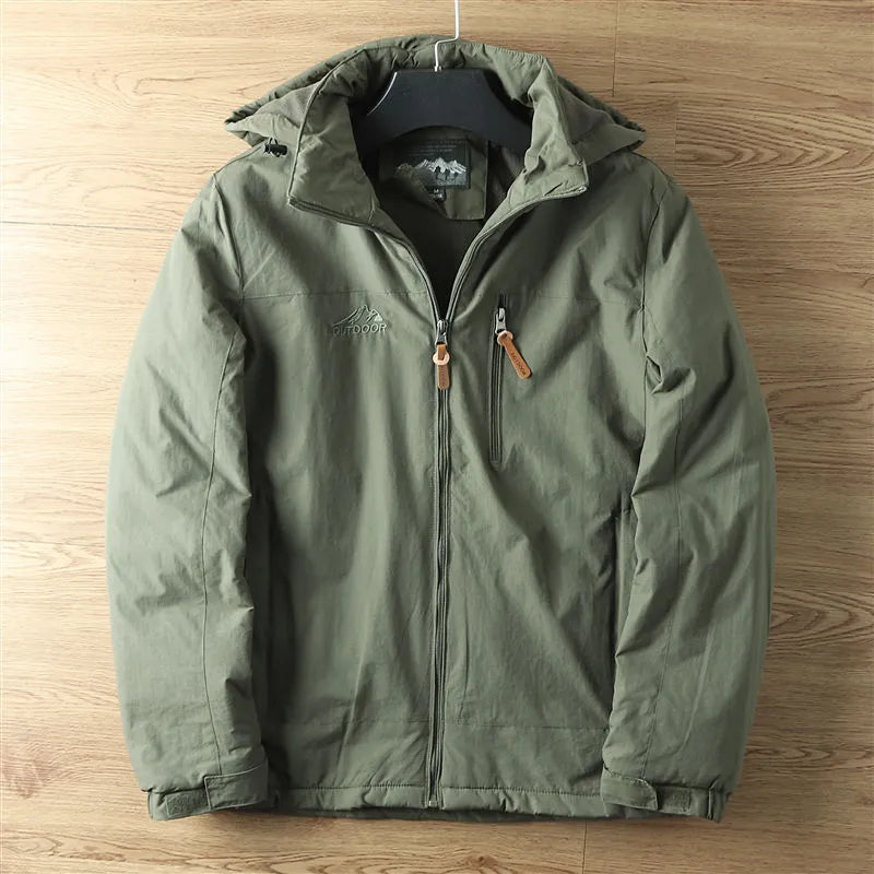 Jeremy - Men's hooded waterproof zip-up jacket