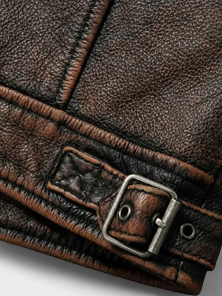 Xavier - Blouson Vintage en Cuir Homme