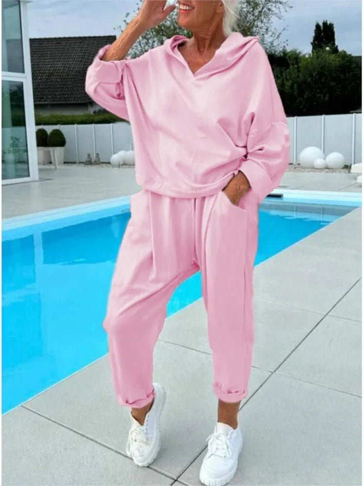 Adrienne - Ensemble Confort Hoodie & Pantalon Sarouel