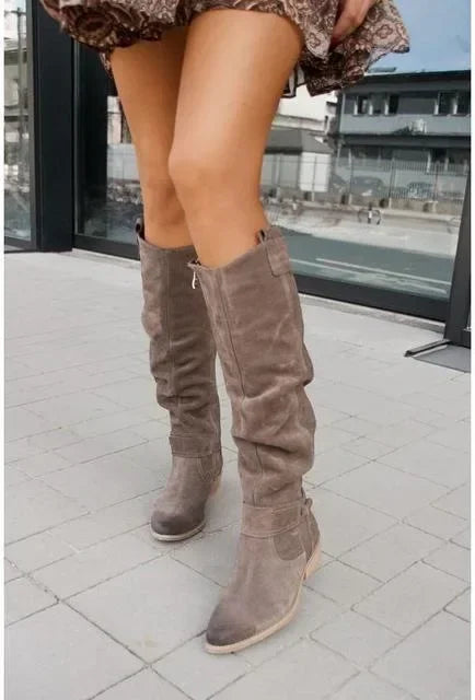 Elke - Bottes Cowboy Chic pour un Hiver Confortable