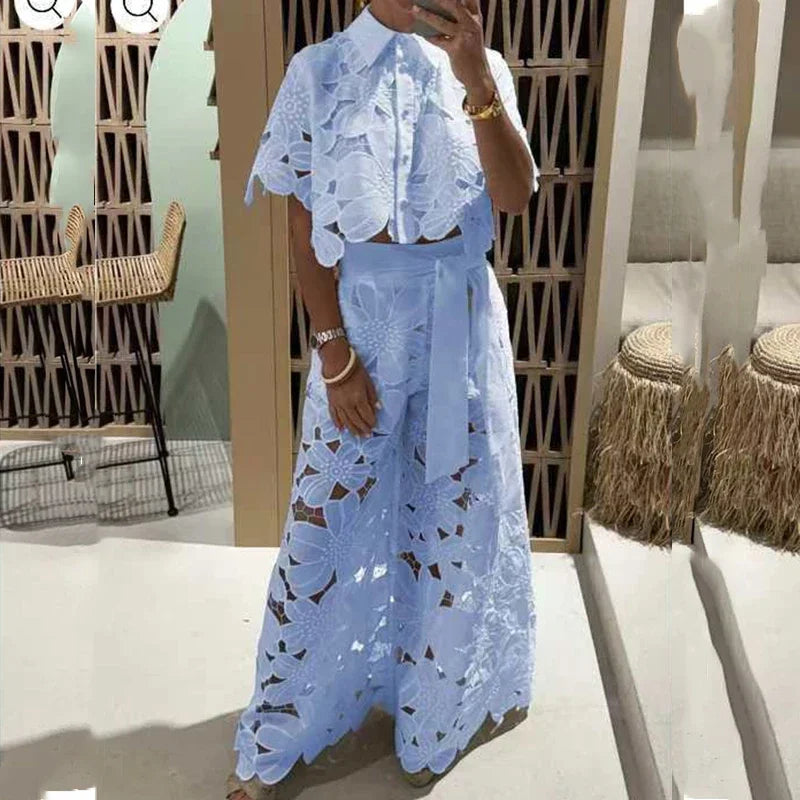 Raïssa - Ensemble en Dentelle Femme à Découpes - 2 Pièces