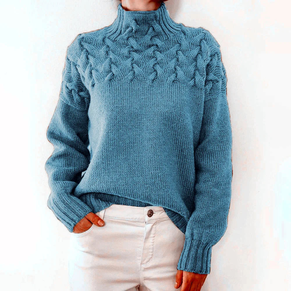Jehanne - Pull Col Roulé Élégant