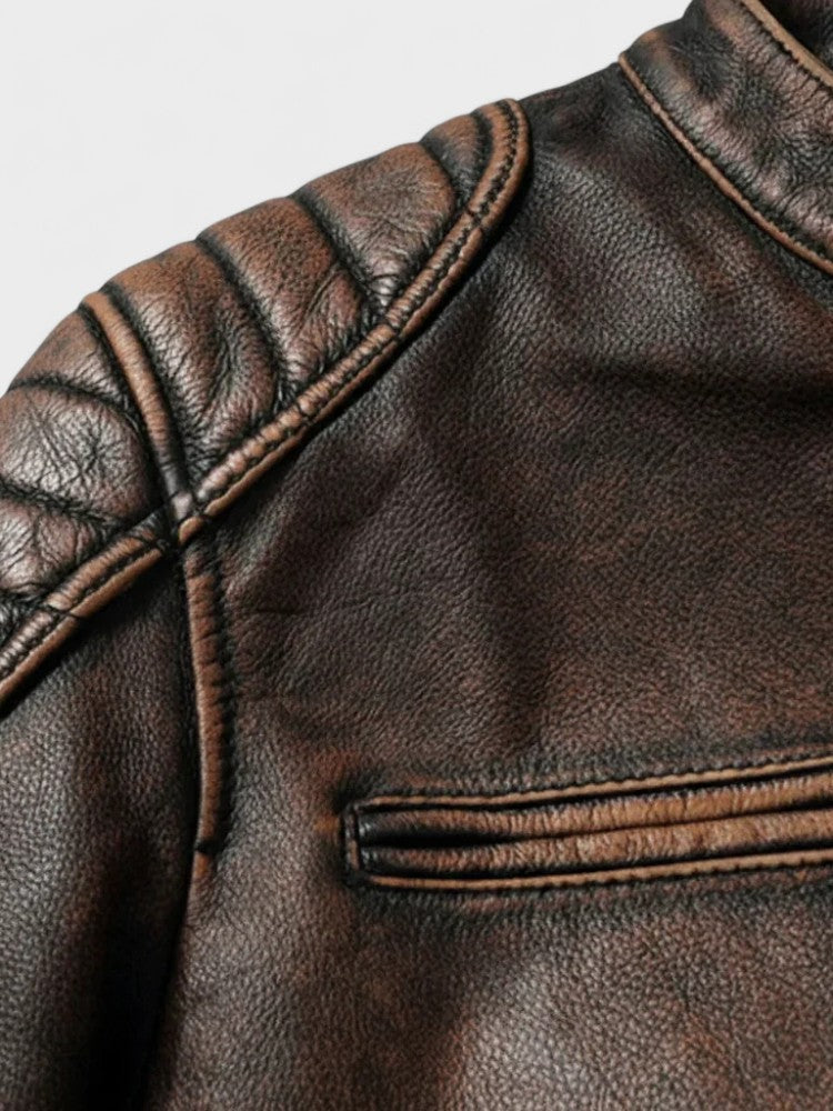 Xavier - Blouson Vintage en Cuir Homme
