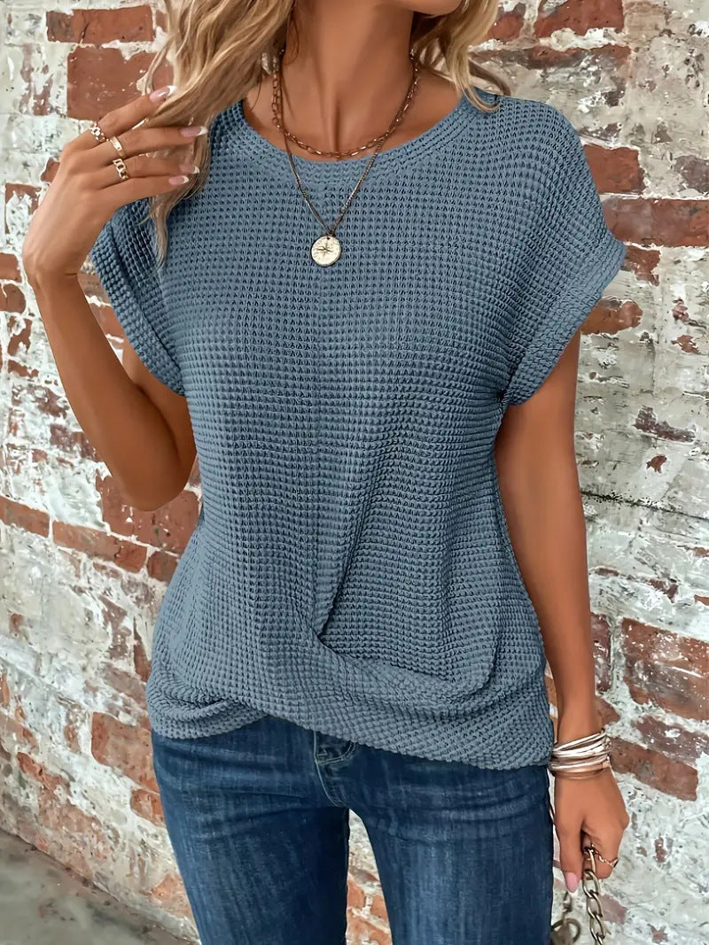 Clarissa - Blouse élégante à col rond