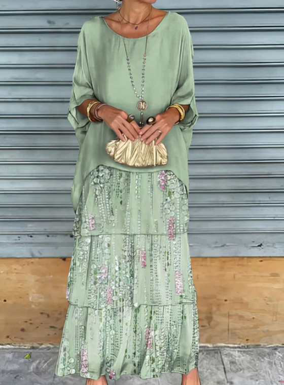 Lara – Robe longue fluide élégante