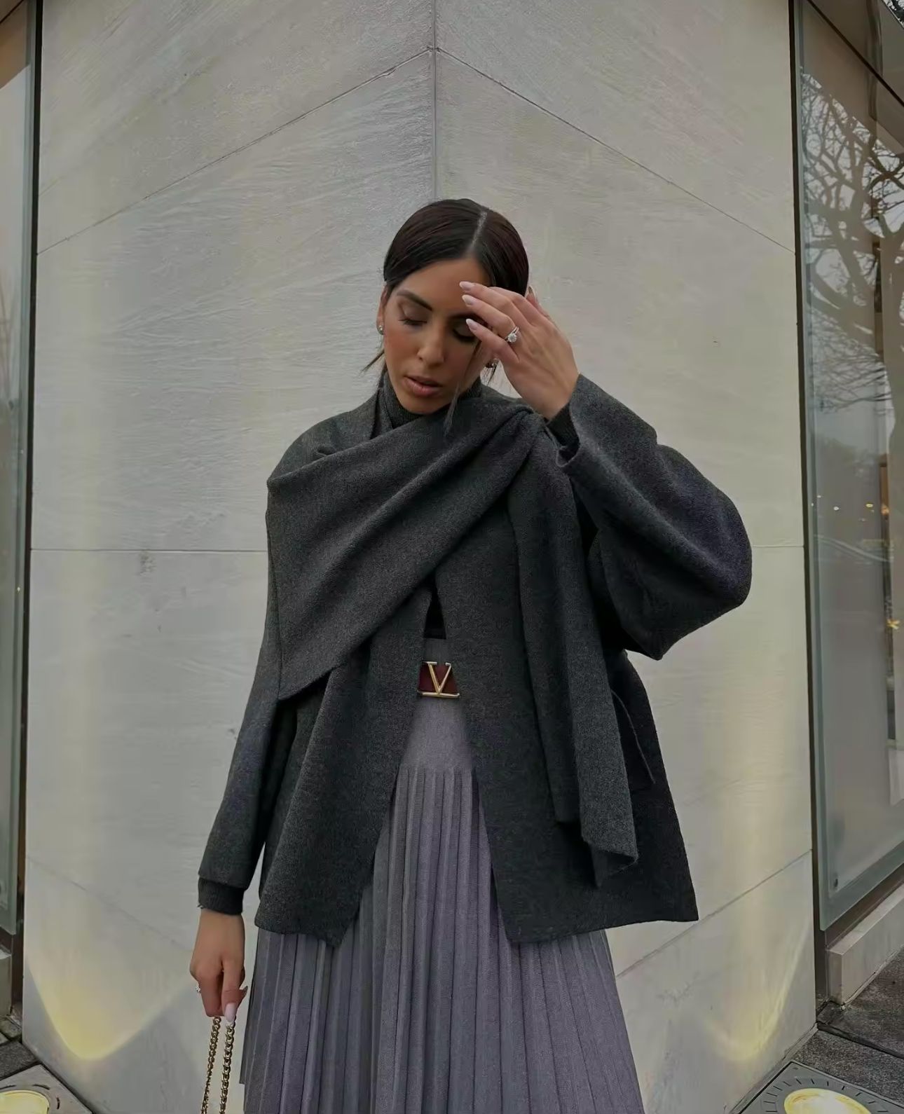 Lizzy - Elegante Cape d'hiver