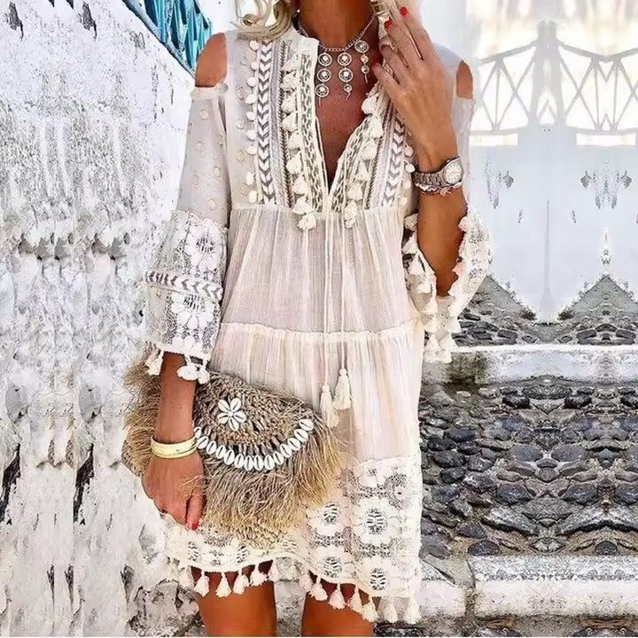 Sorelle - Robe Corfou Élégante et Artisanale
