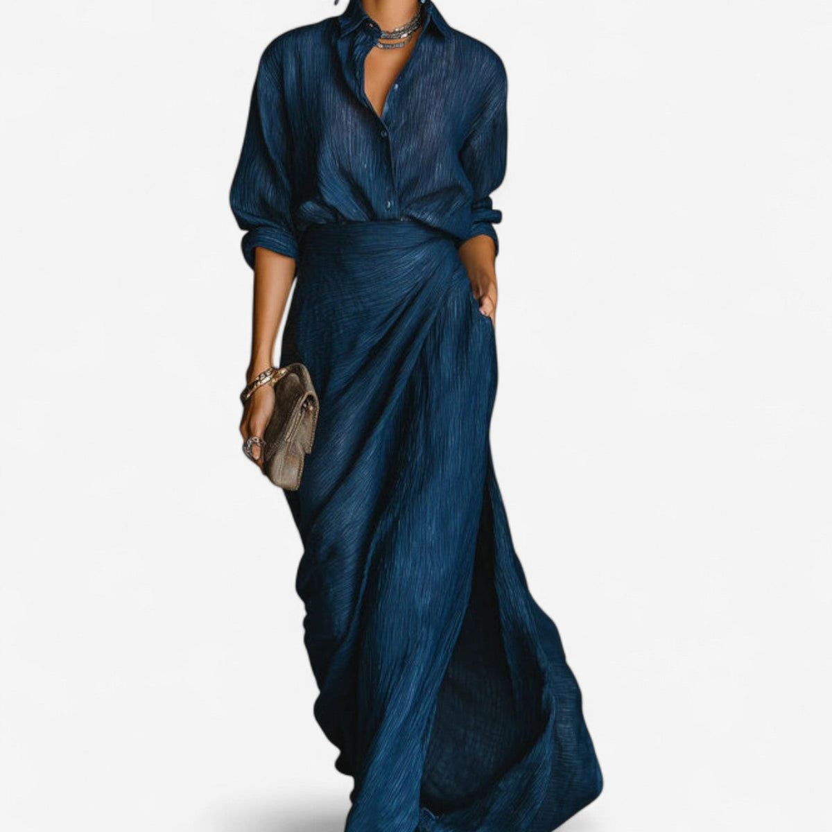 Tavianne - Robe Longue Maxi Océan