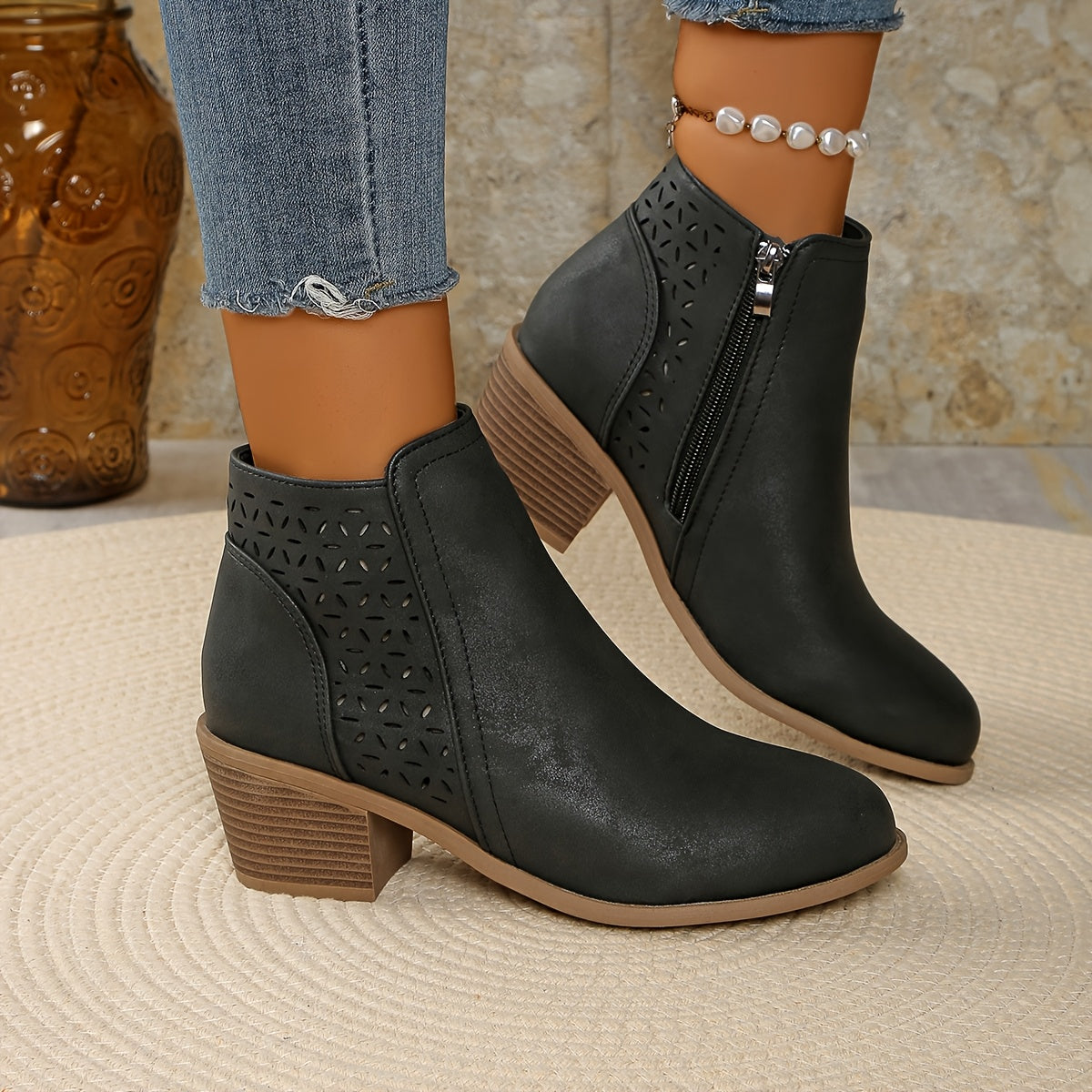 Cyenna - Bottines Confort Femme au Style Élégant
