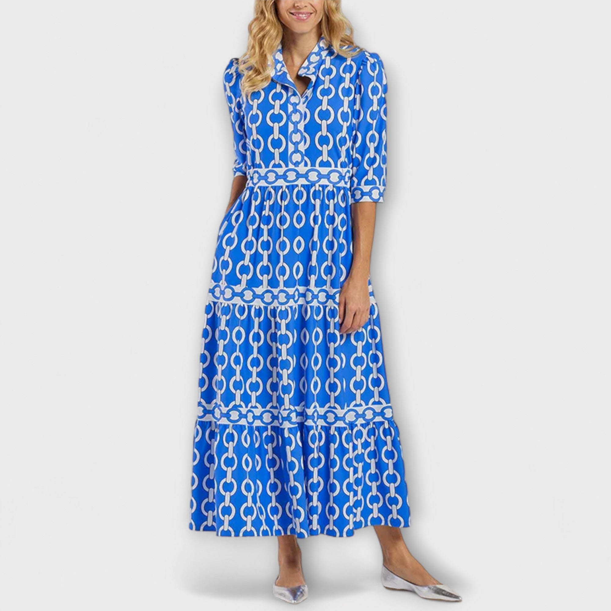 Corinna - Robe midi avec motif de chaîne