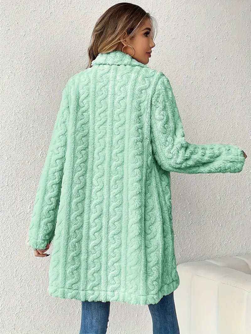 Léa - Manteau en fausse fourrure pour femme