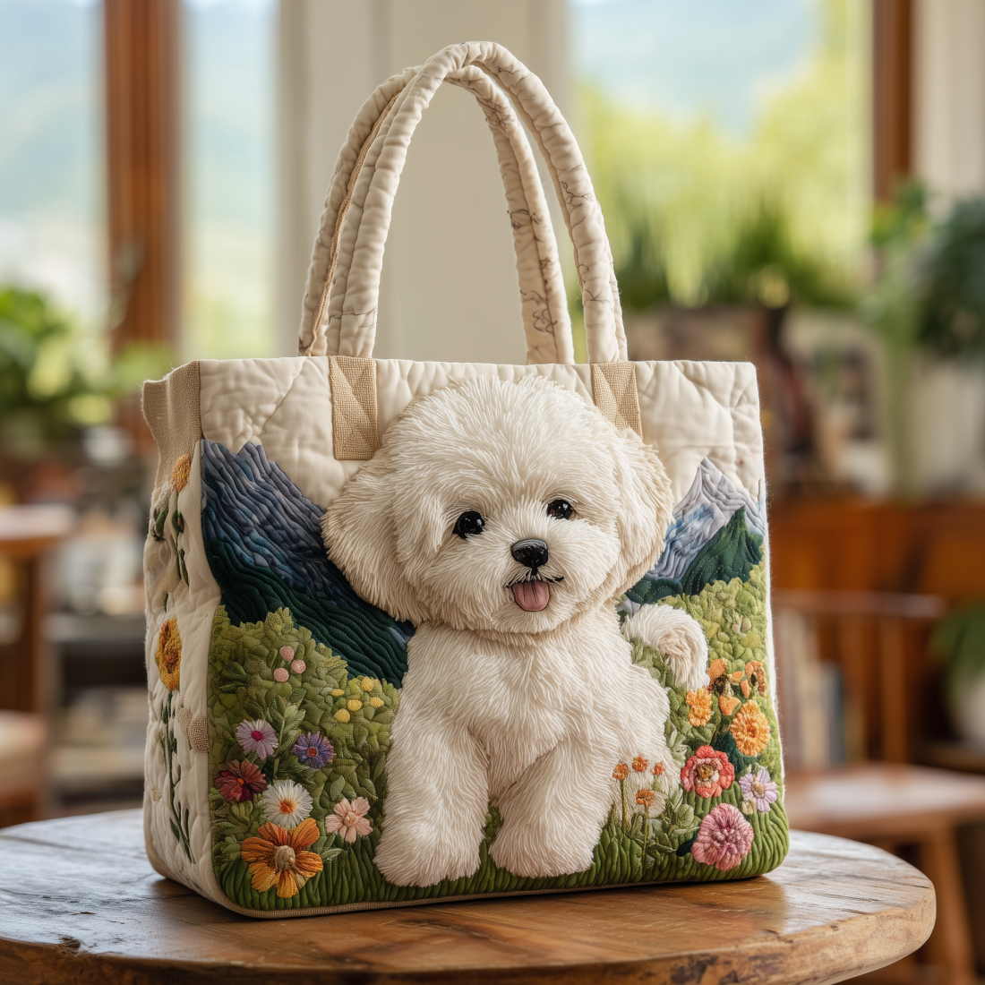 Gwenavella - Sac Artistique Avec Motif Floral 3D