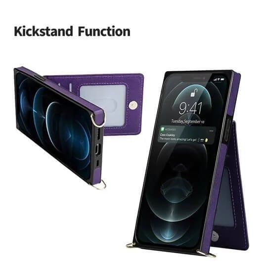 Angélique - Coque iPhone avec cordon et porte-cartes