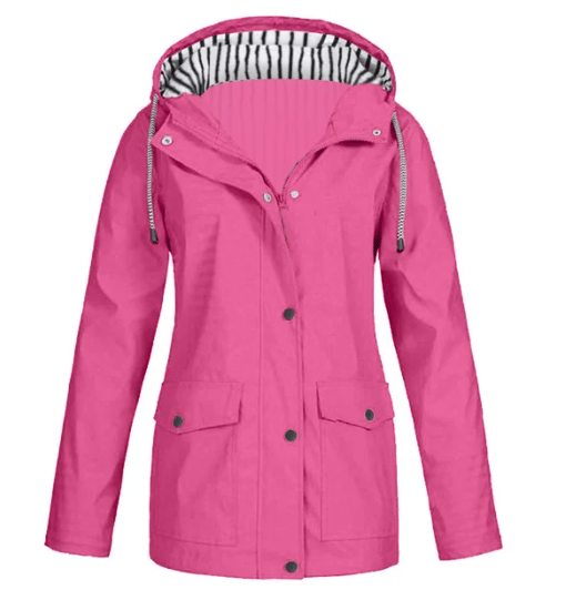 Marjolaine - Veste femme imperméable à capuche avec poches pratiques