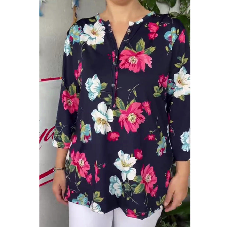 Isavelisse - T-Shirt Femme D’Été À Manches Courtes Avec Imprimé