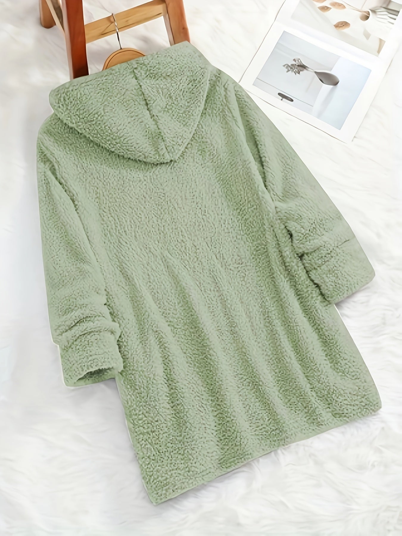 Marilina - Sweat Peluche Capuche Imprimé