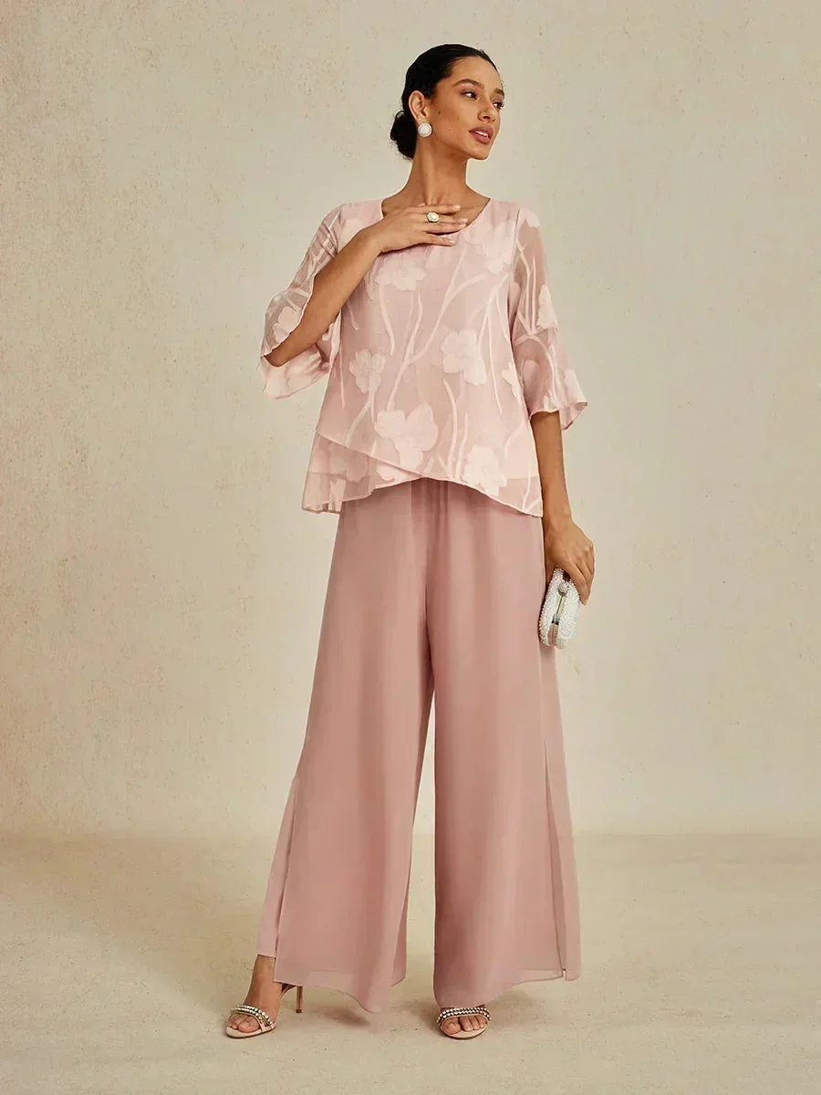 Marilivra - Pantalon À Jambes Droites Avec Fente En Chiffon