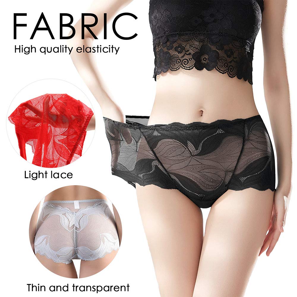 Emina - Paquet de sous-vêtements en dentelle de soie faits à la main pour femmes