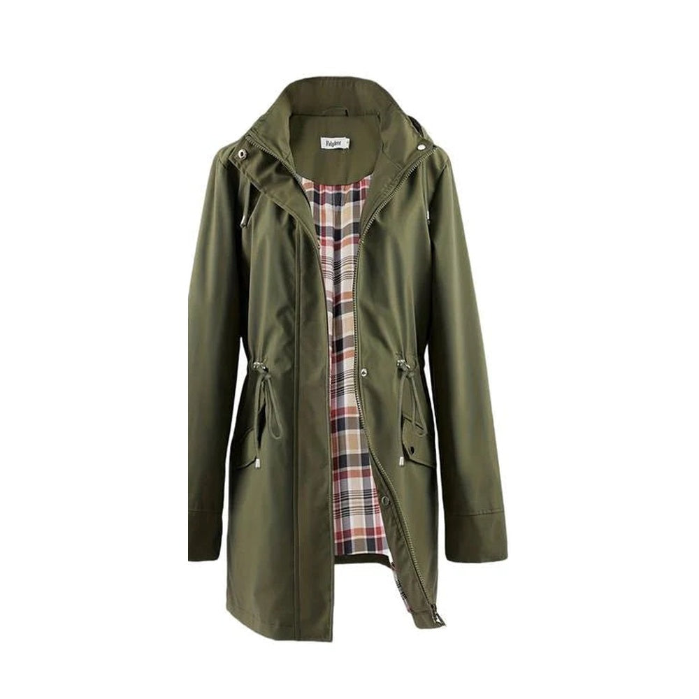 Geertruida - Imperméable femme long à capuche détachable et doublure