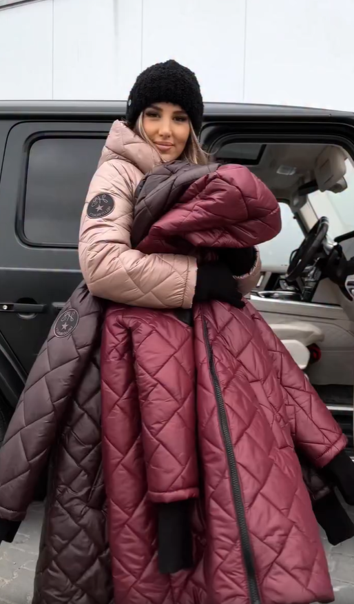 Cyranella - Veste Longue Matelassée Femme avec Capuche