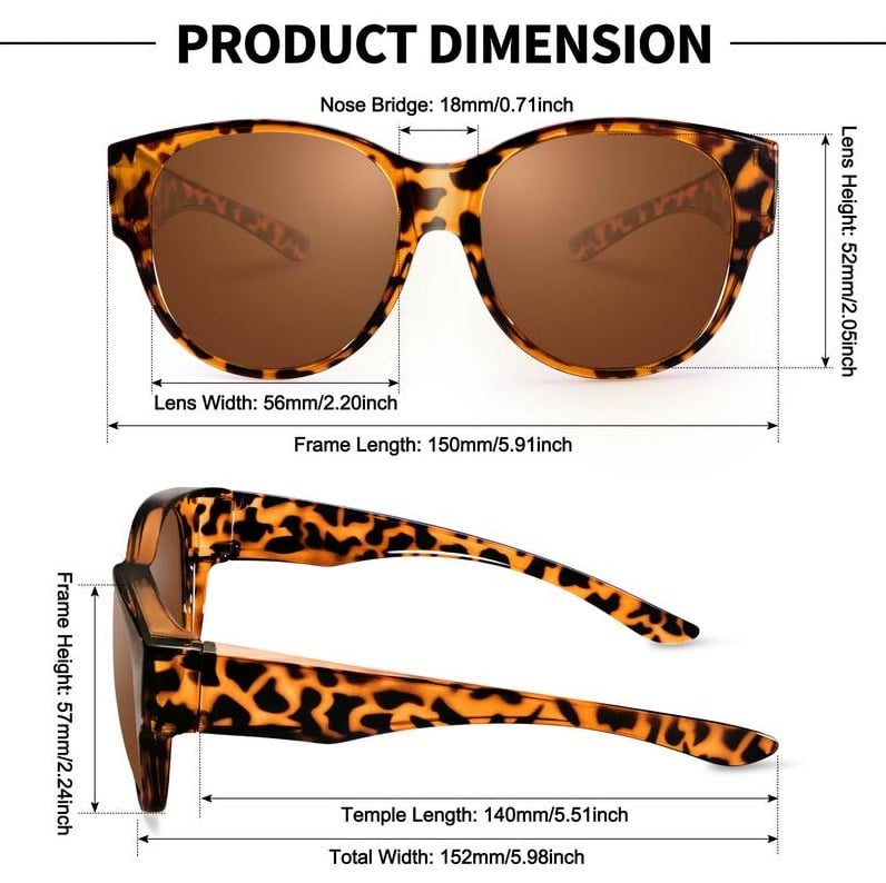 Dovrya - Lunettes soleil femme cat eye polarisées UV400 style chic
