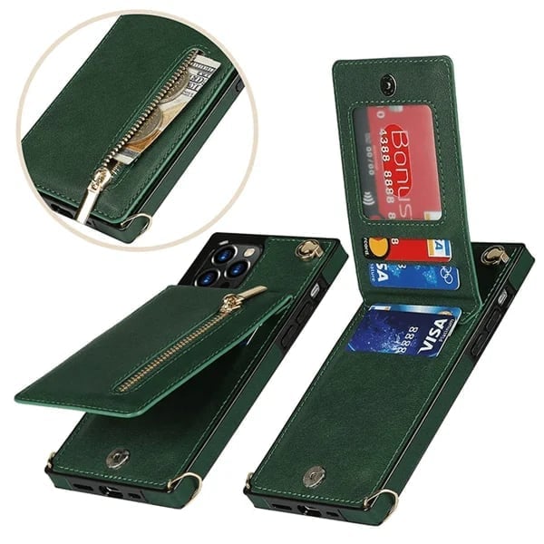 Angélique - Coque iPhone avec cordon et porte-cartes