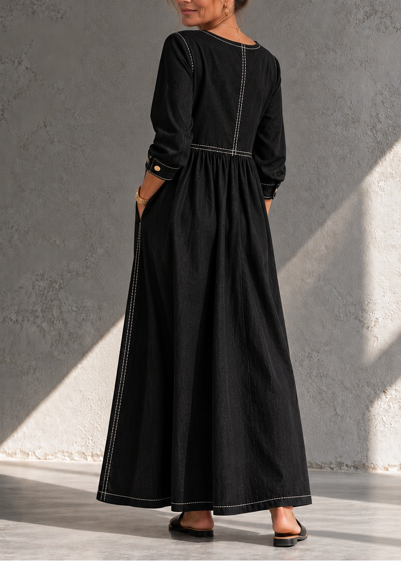 Beatrijs - Robe femme midi en denim vintage