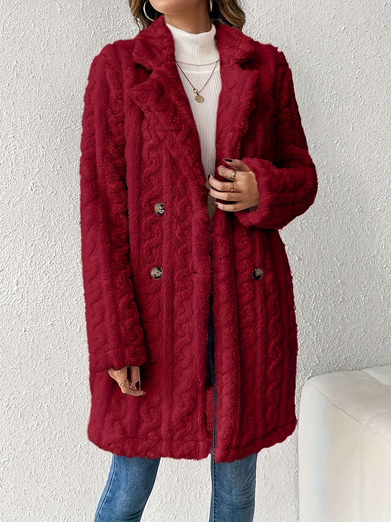 Léa - Manteau en fausse fourrure pour femme