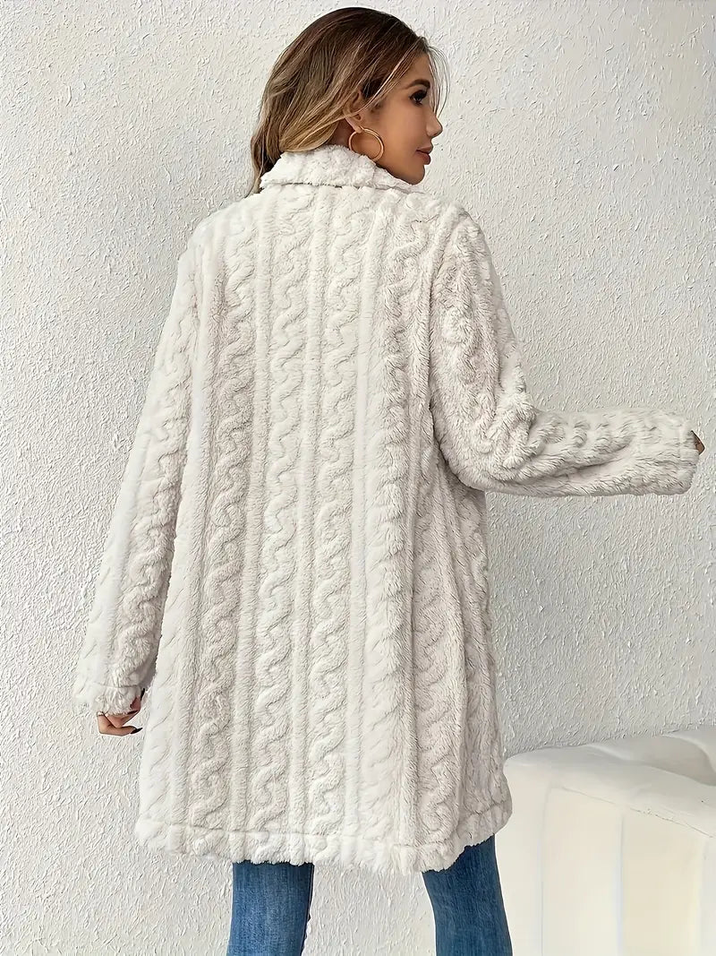 Léa - Manteau en fausse fourrure pour femme
