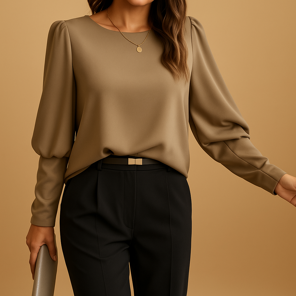 Luna - Elegant Long-Sleeve Blouse for Women