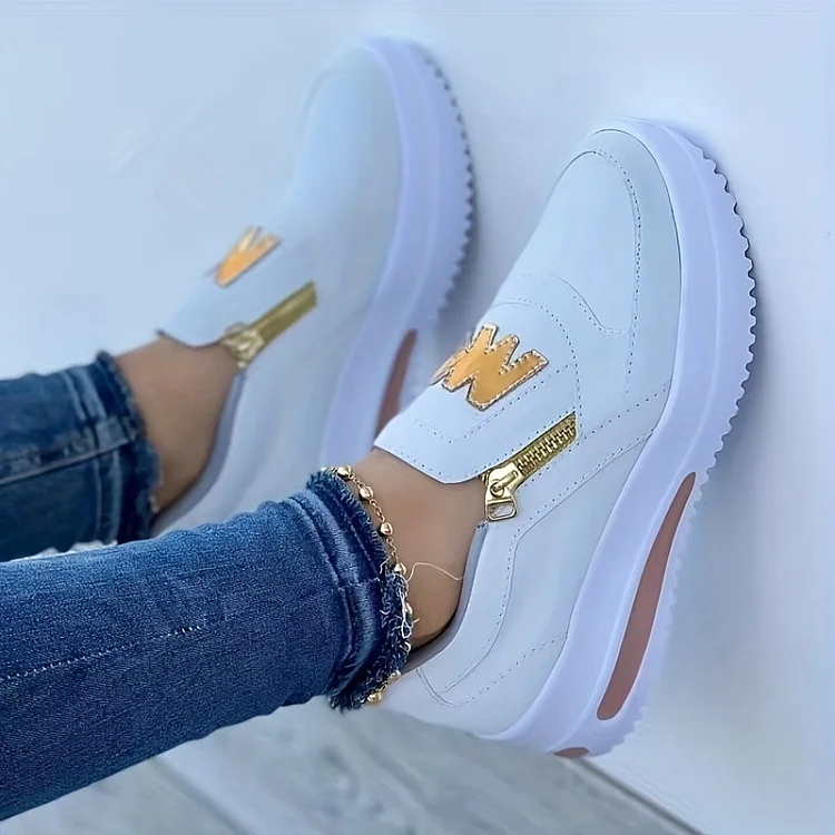 Nella - Chaussures Orthopédiques Confortables avec Plateforme Casual Slip-on pour Femme