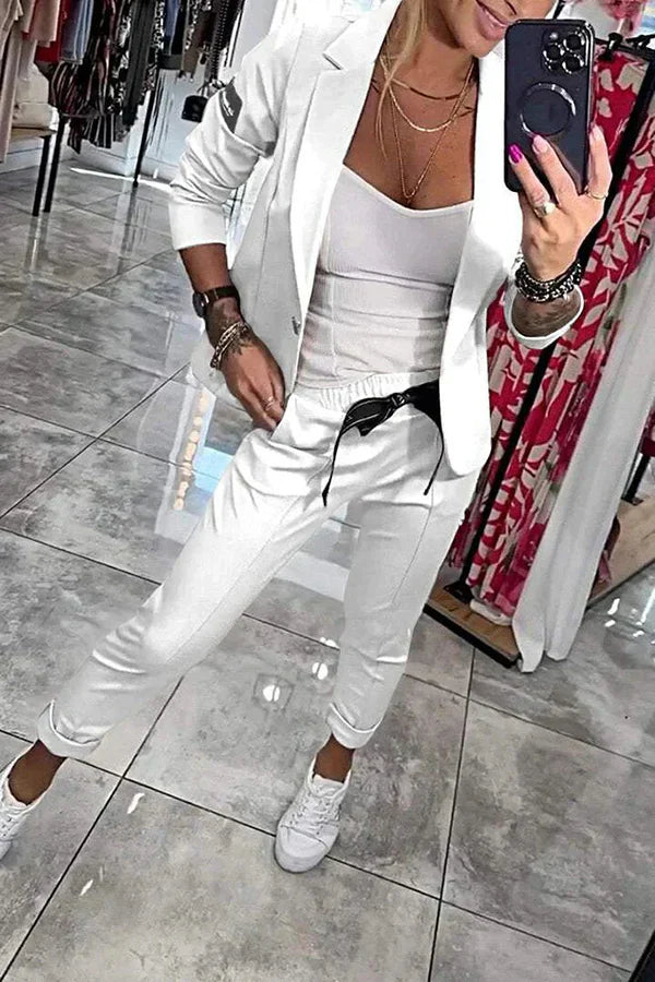 Rosindra - Ensemble deux pièces avec veste fluide et pantalon jogging confortable