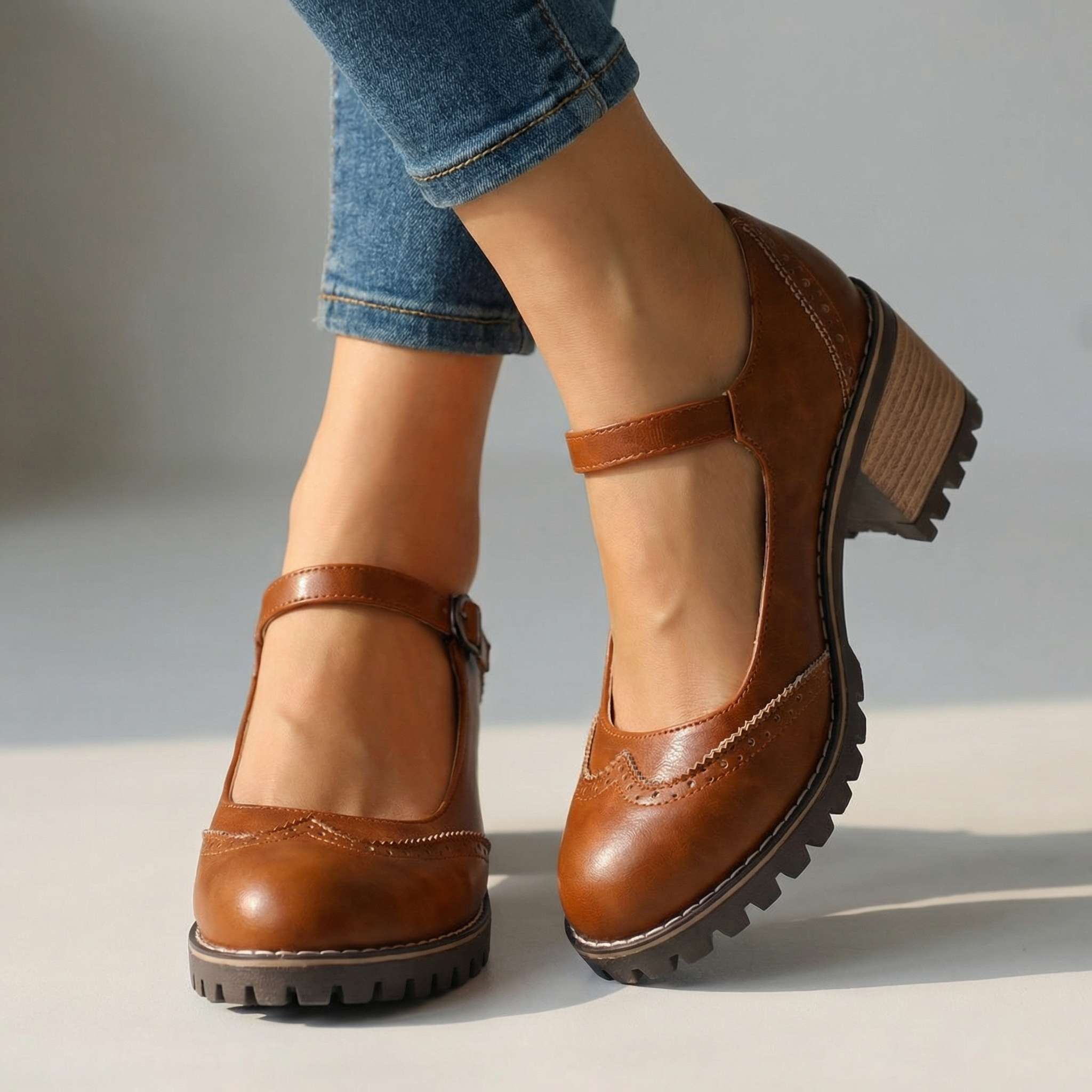Wies - Chaussures femme vintage avec bride réglable