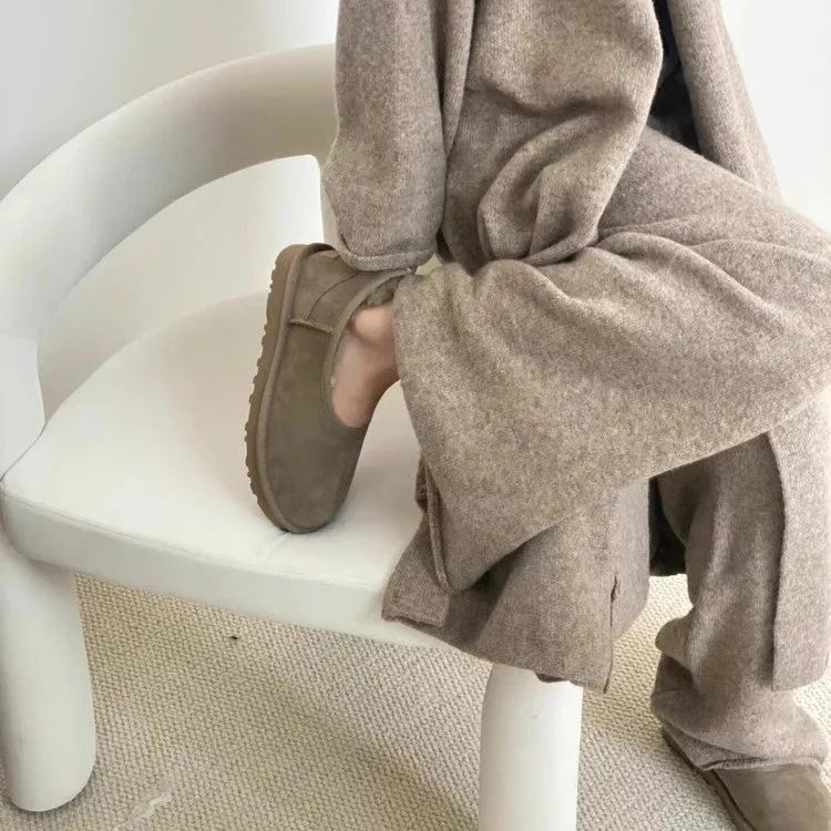 Berthe - Chaussures Douces et Chaudes en Fausse Fourrure pour Femme