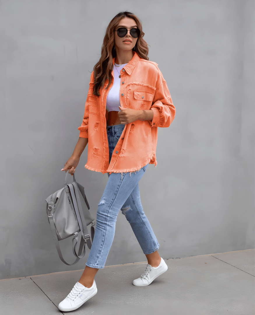 Justine - Harvenue Sunnystitch Veste en jean