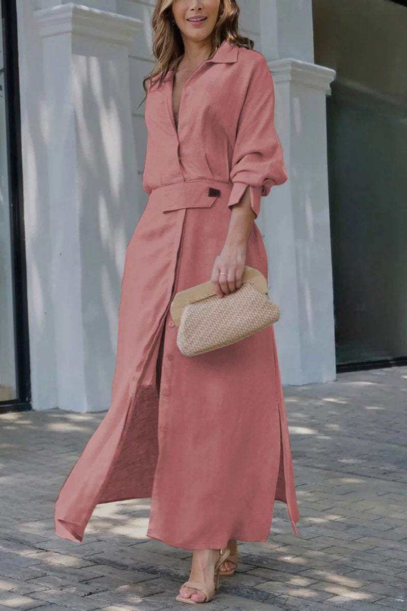 Arwen - Robe maxi avec décolleté en