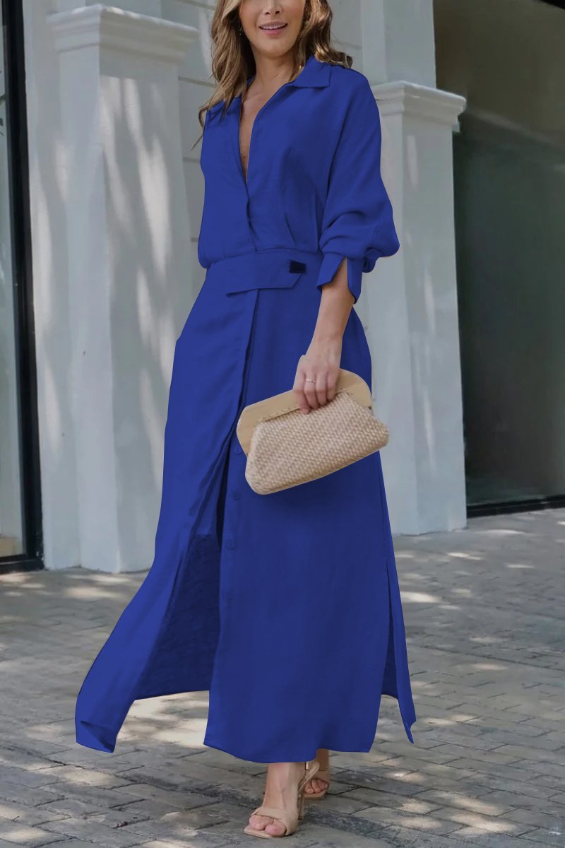 Arwen - Robe maxi avec décolleté en