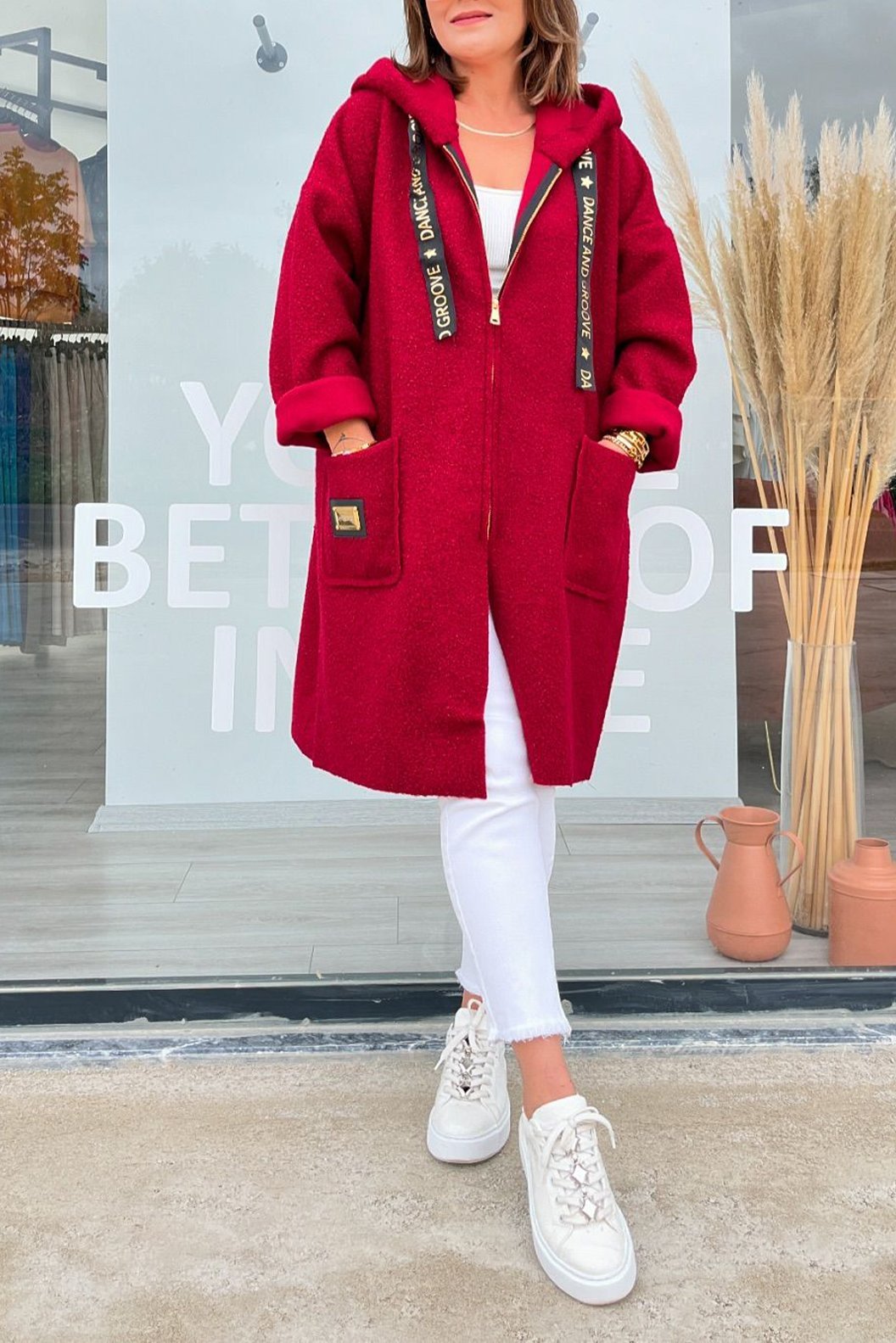 Caroline - Beau manteau chaud pour femmes
