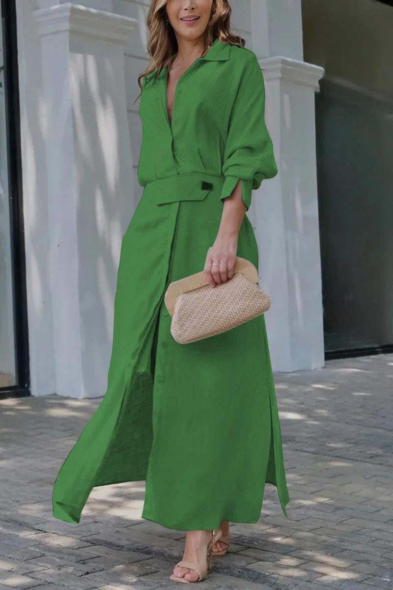 Arwen - Robe maxi avec décolleté en