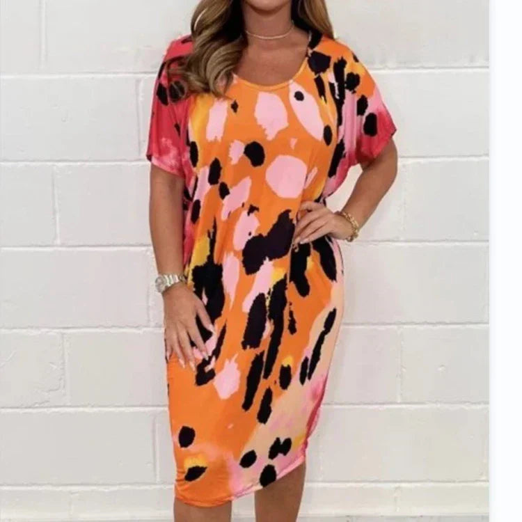 Louisa - Loose Casual Leopard Print Dress