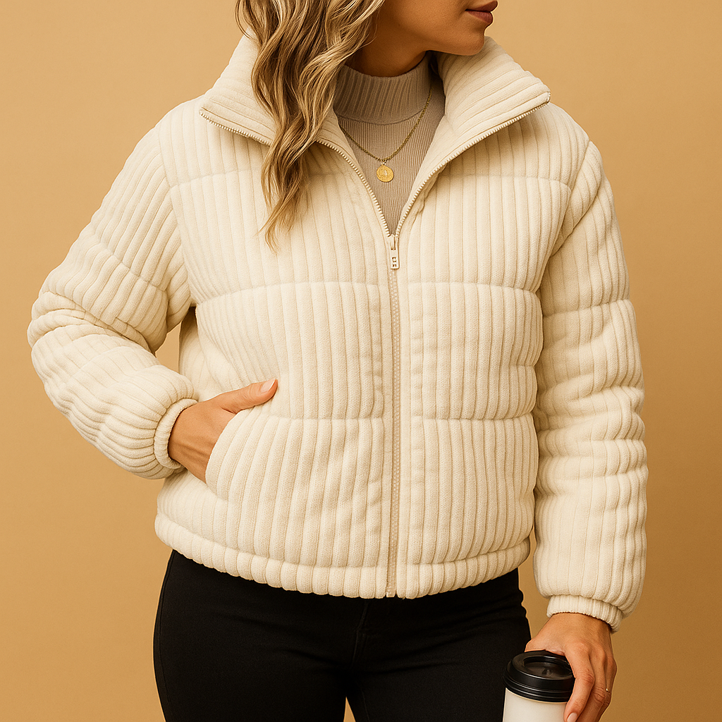 Elisa - Lightweight Tailored Puffer Coat for Women