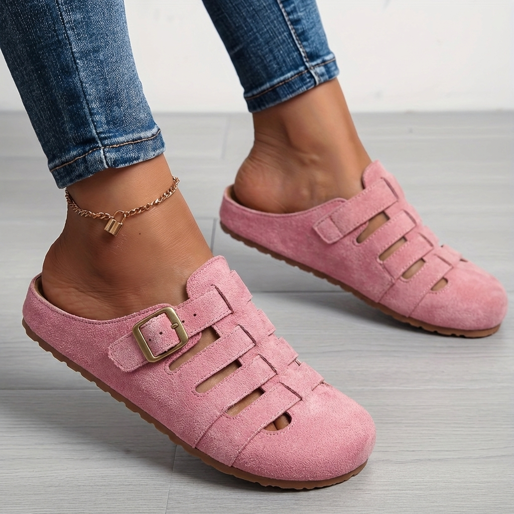 Lythoria - Sandales mules femme confort respirant style décontracté moderne
