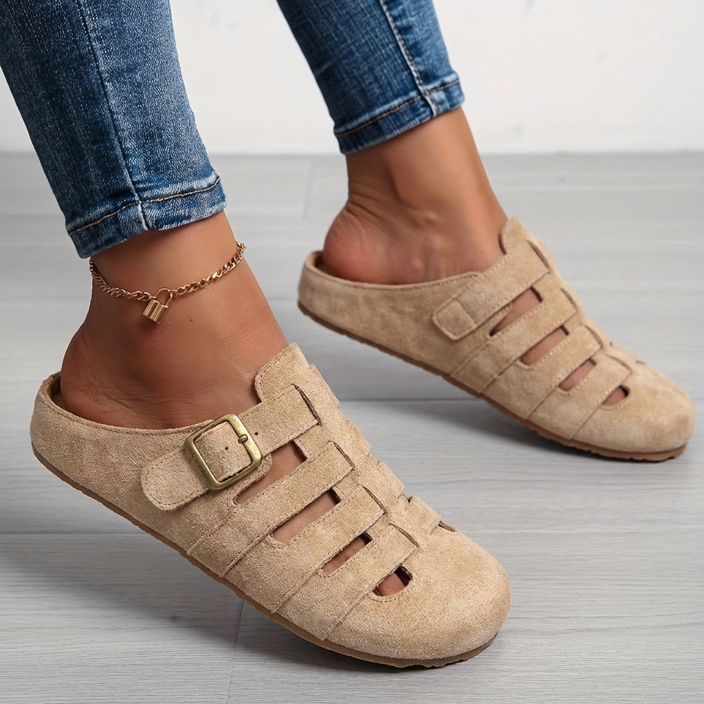 Lythoria - Sandales mules femme confort respirant style décontracté moderne